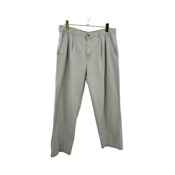 George Dress Pants Front Pleated Classic‎ Tan Casual Pants Men's  38 x 32 - Picture 1 of 9